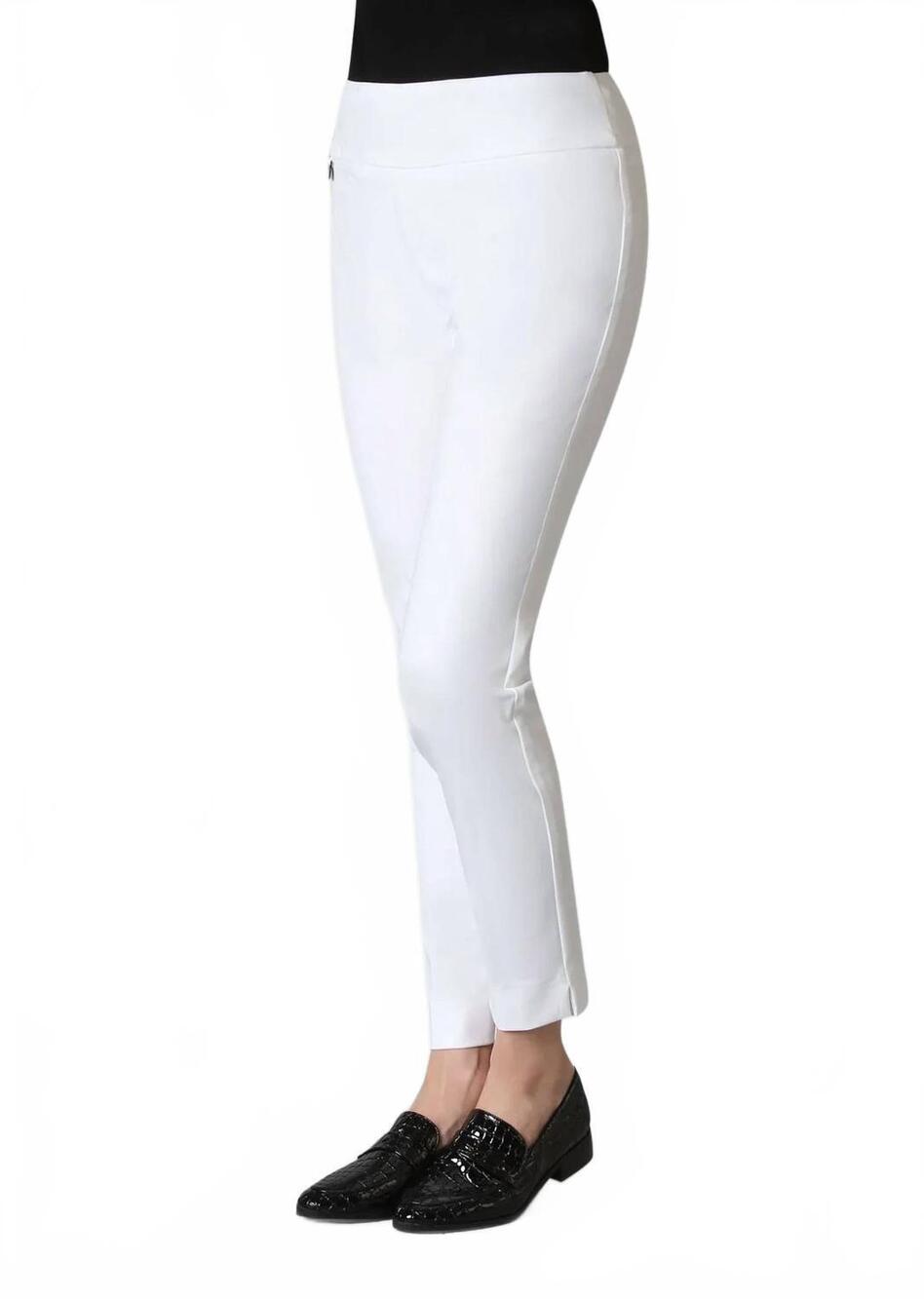 NEW LISETTE kathryn slim ankle pants in white